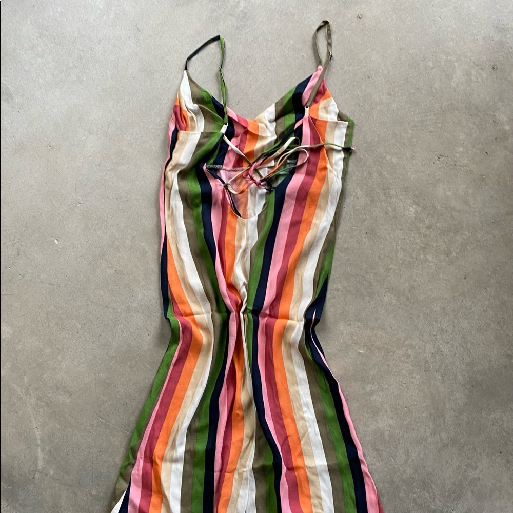Reformation Striped Midi Dress